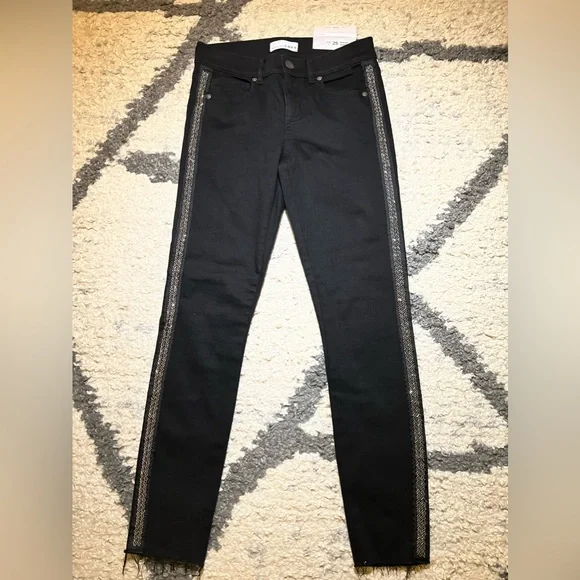 LOFT Jeans Loft Black Beaded Denim Jeans Poshmark